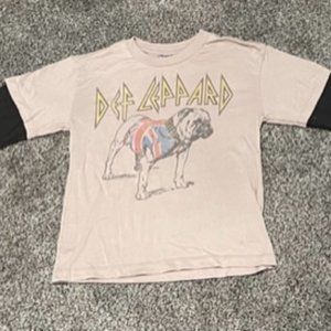 Def Leppard Gap Junk Food Long Sleeved T-Shirt